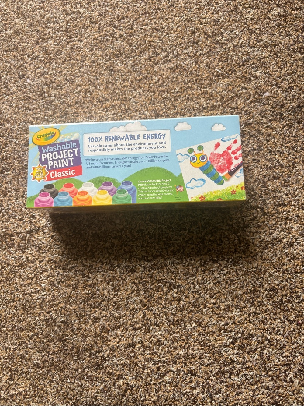 Crayola Washable Project Paint Classic Set - Blue, Red, Yellow, Green, Purple